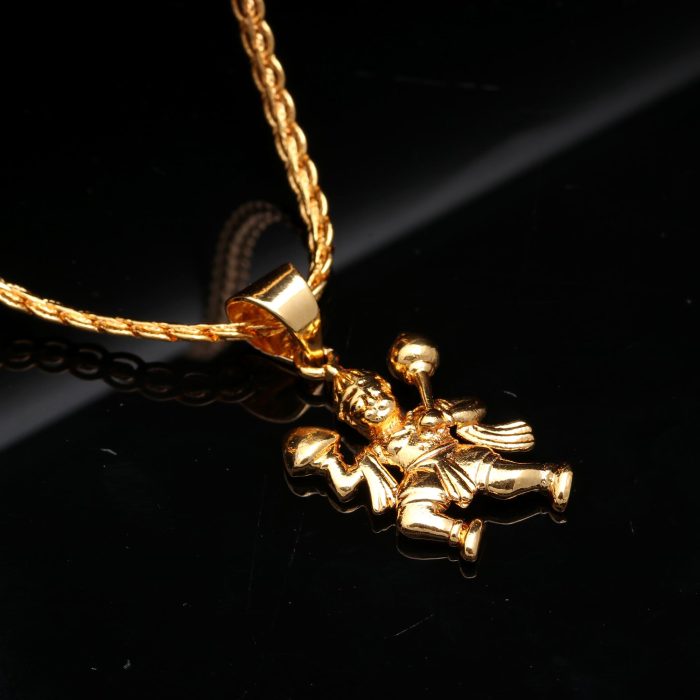 Brass Spiritual Pendant with Chain for Unisex – Sacred Jewelry for Everyday Wear