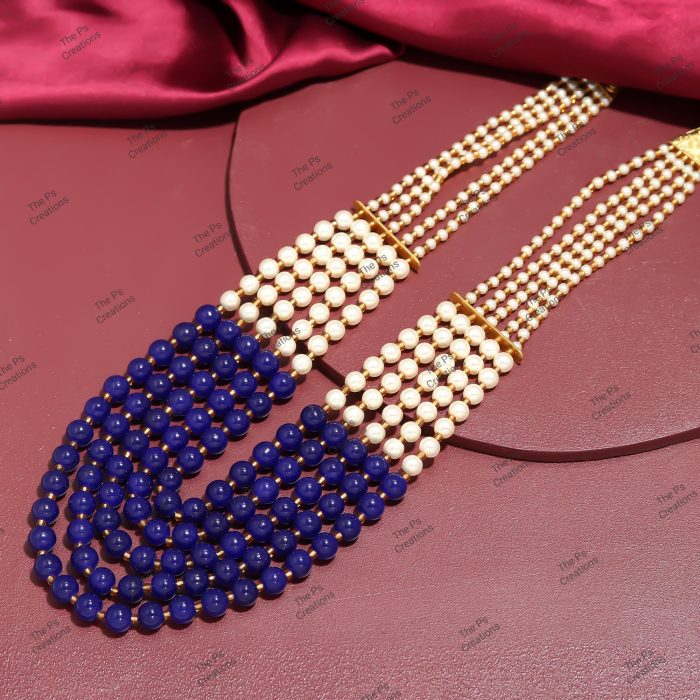 Indian Bridal Wedding Jewelry, Semi-Precious Beaded Design