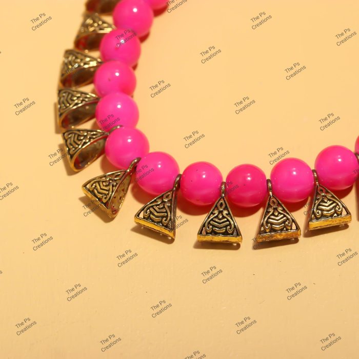 Indian Bridal Wedding Jewelry, Semi-Precious Beaded Design
