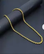 QKATIKA GOLD PLATED RASSA ROPE CHAIN - Image 7