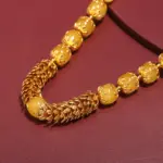 Rajasthni Yellow Beads Mala Necklace Set For Women And Girls - Image 2