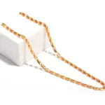 Vermeil Bold Geometric Link Chain – Statement Luxury Necklace 💎✨