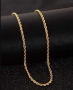 QKATIKA GOLD PLATED RASSA ROPE CHAIN - Image 6