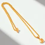 QKATIKA GOLD PLATED OM PENDANT WITH CHAIN - Image 5