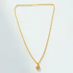 QKATIKA GOLD PLATED OM PENDANT WITH CHAIN - Image 4