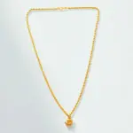 QKATIKA GOLD PLATED OM PENDANT WITH CHAIN - Image 2