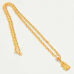QKATIKA GOLD PLATED RADHA KRISHNA PENDANT WITH CHAIN - Image 2