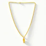 QKATIKA GOLD PLATED LUCKY FISH PENDANT WITH CHAIN - Image 2