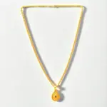 QKATIKA GOLD PLATED DESIGNER PENDANT WITH CHAIN - Image 4
