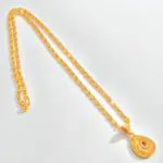 QKATIKA GOLD PLATED DESIGNER PENDANT WITH CHAIN - Image 3