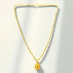 QKATIKA GOLD PLATED DESIGNER MATA PENDANT WITH CHAIN - Image 4