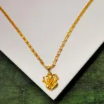 QKATIKA GOLD PLATED GANESHA PENDANT WITH CHAIN FOR WOMAN'S AND MAN'S