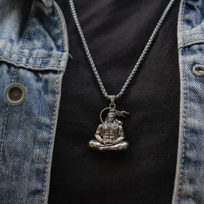 Meditating Hanuman Ji Pendant (Blessing & Protection) - Abhimantrit - Image 2