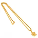 QKATIKA GOLD PLATED SHERAWALI MATA PENDANT WITH CHAIN - Image 4