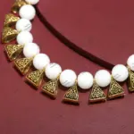Indian Bridal Wedding Jewelry, Semi-Precious Beaded Design - Image 2