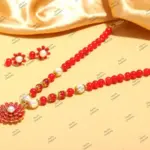 Indian Bridal Wedding Jewelry, Semi-Precious Beaded Design