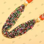 Indian Bridal Wedding Jewelry, Semi-Precious Beaded Design - Image 2