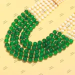 Indian Bridal Wedding Jewelry, Semi-Precious Beaded Design - Image 2