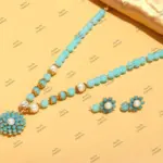 Indian Bridal Wedding Jewelry, Semi-Precious Beaded Design