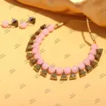 Indian Bridal Wedding Jewelry, Semi-Precious Beaded Design