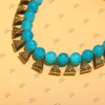 Indian Bridal Wedding Jewelry, Semi-Precious Beaded Design (Copy) - Image 2