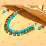 Indian Bridal Wedding Jewelry, Semi-Precious Beaded Design (Copy)