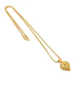 QKATIKA GOLD PLATED HEART PENDANT WITH CHAIN - Image 2