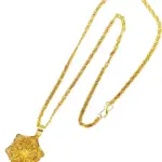 QKATIKA GOLD PLATED PENDANT WITH CHAIN