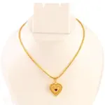 QKATIKA GOLD PLATED HEART PENDANT WITH CHAIN - Image 3