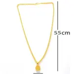 QKATIKA GOLD PLATED SHERAWALI MATA PENDANT WITH CHAIN - Image 3