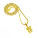 QKATIKA GOLD PLATED HANUMAN JI PENDANT WITH CHAIN - Image 3