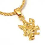 QKATIKA GOLD PLATED HANUMAN JI PENDANT WITH CHAIN - Image 2