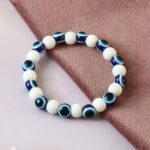 Qkatika Evil Eye Beads Bracelet - Adjustable, Elegant Hand Jewelry Bracelet For bff, friendship, couple, Women, Girls, Boys, Men Gift